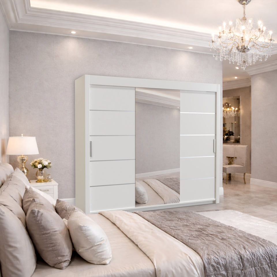 Bursa Mirror Sliding Door Wardrobe