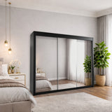 Monal Sliding Mirror Wardrobe 2 and 3 Doors & Full-Length Mirrors