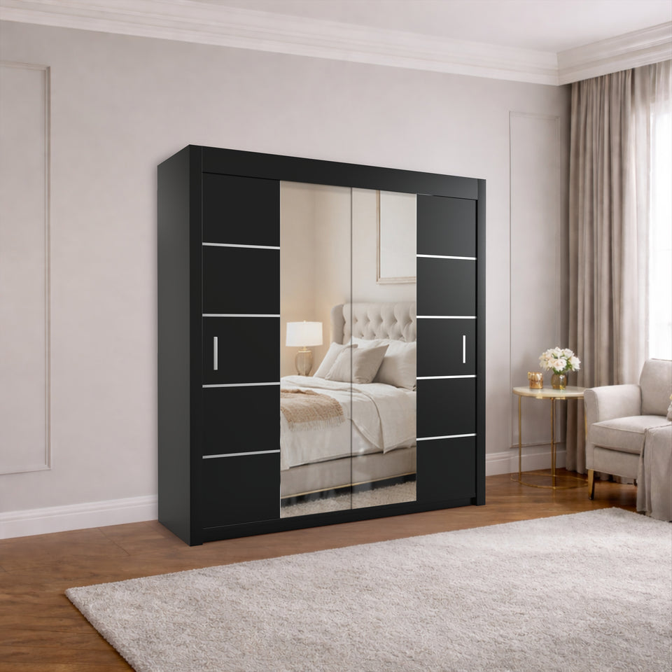 Alaska Mirror Sliding Wardrobe for bedroom