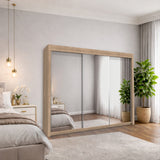 Monal Sliding Mirror Wardrobe 2 and 3 Doors & Full-Length Mirrors