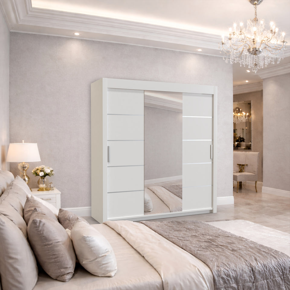 Bursa Mirror Sliding Door Wardrobe