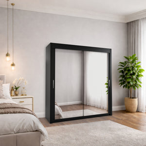 Monal Sliding Mirror Wardrobe 2 and 3 Doors & Full-Length Mirrors