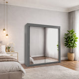 Monal Sliding Mirror Wardrobe 2 and 3 Doors & Full-Length Mirrors