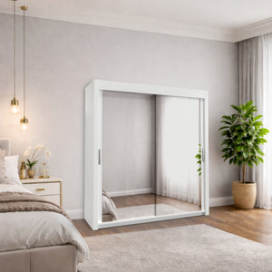 Monal Sliding Mirror Wardrobe 2 and 3 Doors & Full-Length Mirrors