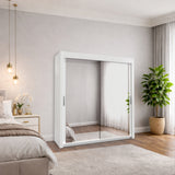 Monal Sliding Mirror Wardrobe 2 and 3 Doors & Full-Length Mirrors