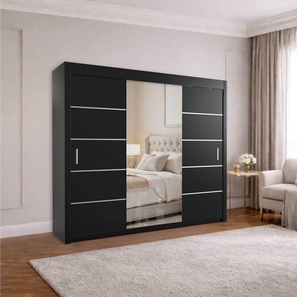 Alaska Mirror Sliding Wardrobe for bedroom