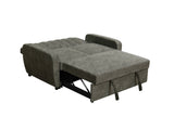 Modern Grey 2-Seater Pull-Out Sofa Bed
