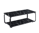 Nyra Black, Grey Coffee Table with Optional Gold Or Black Frame