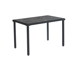 Oval MDF High Gloss Marble Look Alike Dining Table (No Chairs Included)